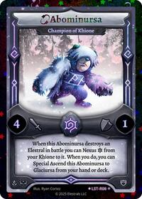Abominursa - Champion of Khione (Stellar) | Divine Champions: Lifestream | SR | Reverse Holo | #LST-R06