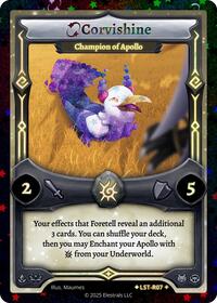 Corvishine - Champion of Apollo (Stellar) | Divine Champions: Lifestream | SR | Reverse Holo | #LST-R07