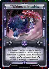 Khione's Frostbite (Stellar) | Divine Champions: Lifestream | SR | Reverse Holo | #LST-R11