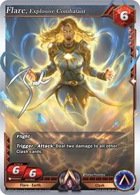 Flare, Explosive Combatant | Champion Deck: Zach Bunn | Promo | Unspecified | #CD2-010