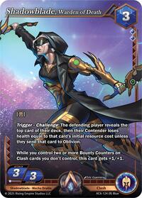 Shadowblade, Warden of Death | Echoes of Eternity | Rare | Foil | #AC6-124