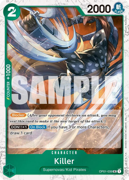 Killer (Pirate Foil) OP01-039 UC