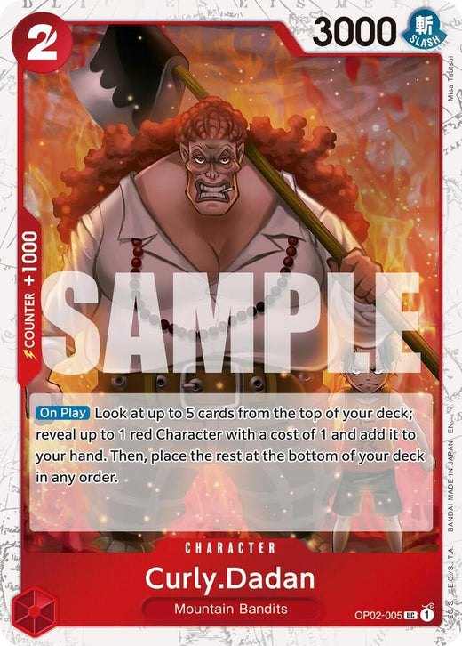 Curly.Dadan (Pirate Foil) OP02-005 UC