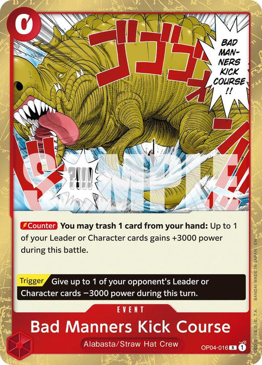 Bad Manners Kick Course (Reprint) OP04-016 R Foil