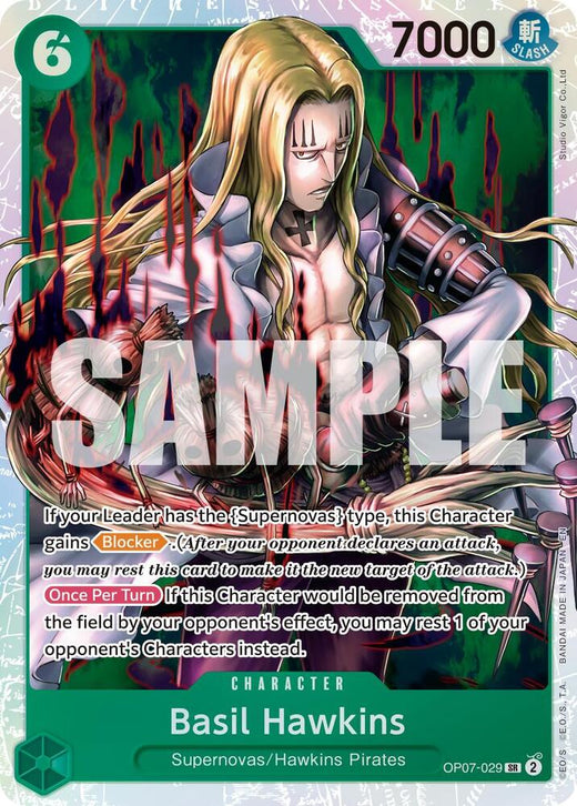 Basil Hawkins - OP07-029 (Reprint) OP07-029 SR Foil