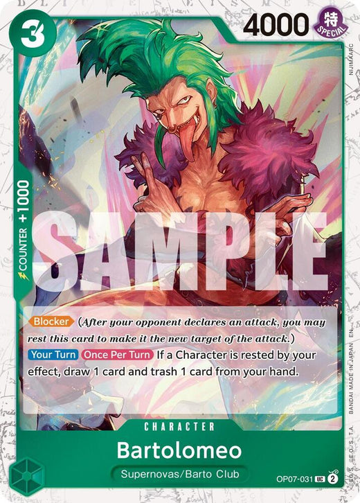 Bartolomeo (Pirate Foil) OP07-031 UC