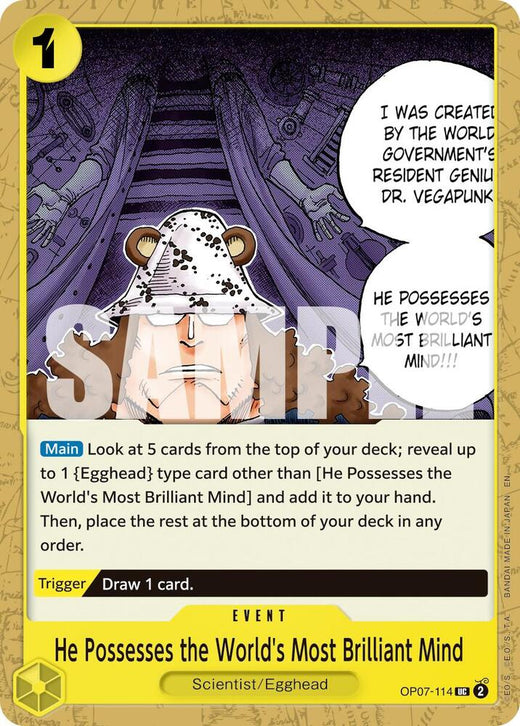 He Possesses the World's Most Brilliant Mind (Reprint) OP07-114 UC