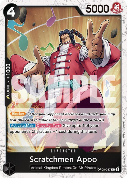 Scratchmen Apoo - OP08-087 (Pirate Foil) OP08-087 UC