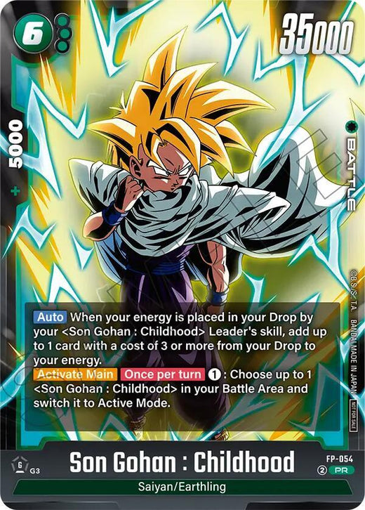 Son Gohan : Infancia - FP-054 (Tournament Pack 08) FP-054 Promo TP