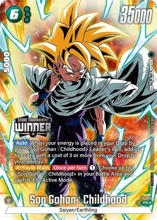 Son Gohan : Infancia - FP-054 (Tournament Pack -Ganador- 08) FP-054 Promo Foil