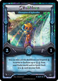 Bubbloon - Champion of Aphrodite | Divine Champions: Lifestream Promos | SR | Holo | #DCP-15