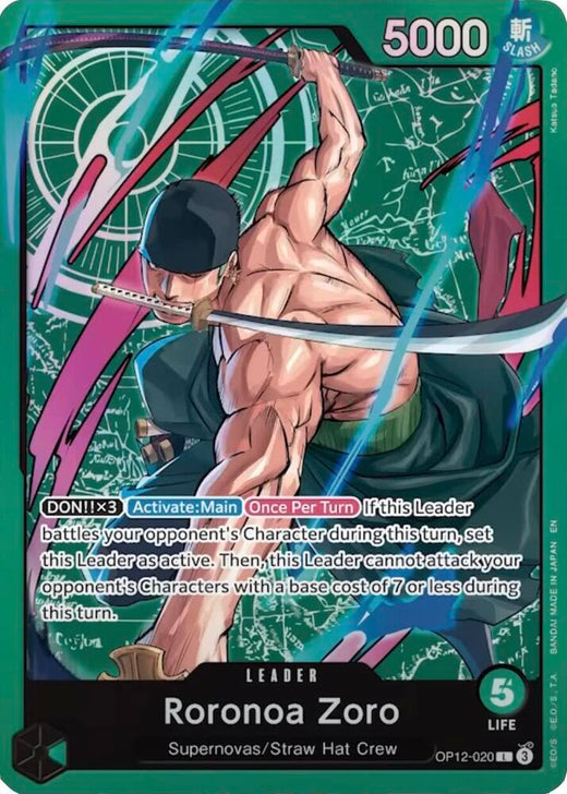 Roronoa Zoro - OP12-020 (Zoro Deck) OP12-020 L Foil