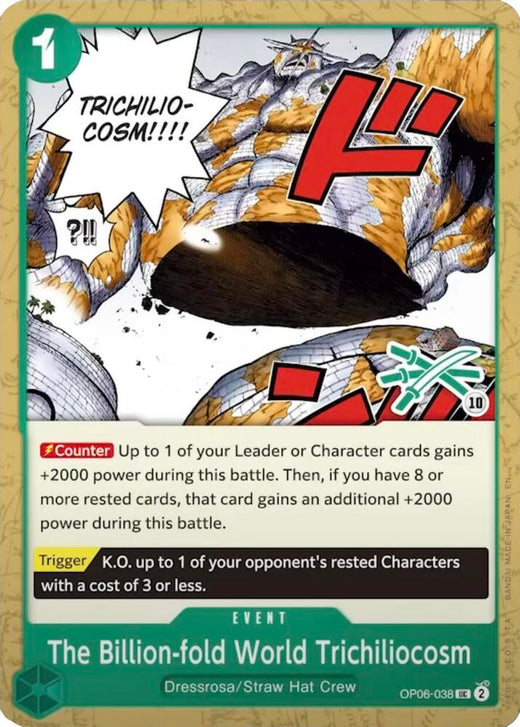 The Billion-fold World Trichiliocosm (Zoro Deck) OP06-038 UC