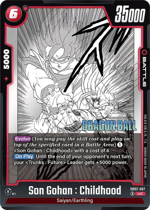 Son Gohan : Infancia SB02-007 UC Foil