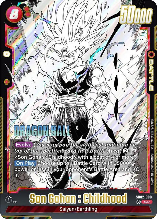 Son Gohan : Infancia SB02-008 SR Foil