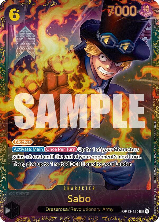 Sabo (Store Treasure Cup 2025) OP13-120 SEC Foil