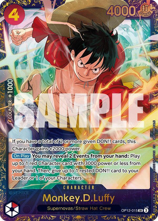 Monkey.D.Luffy (Treasure Cup 2025) OP12-015 SR Foil