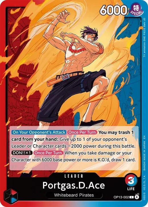 Portgas.D.Ace (002) OP13-002 L