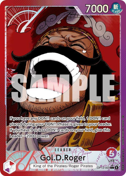 Gol.D.Roger (003) (Alternate Art) OP13-003 L Foil