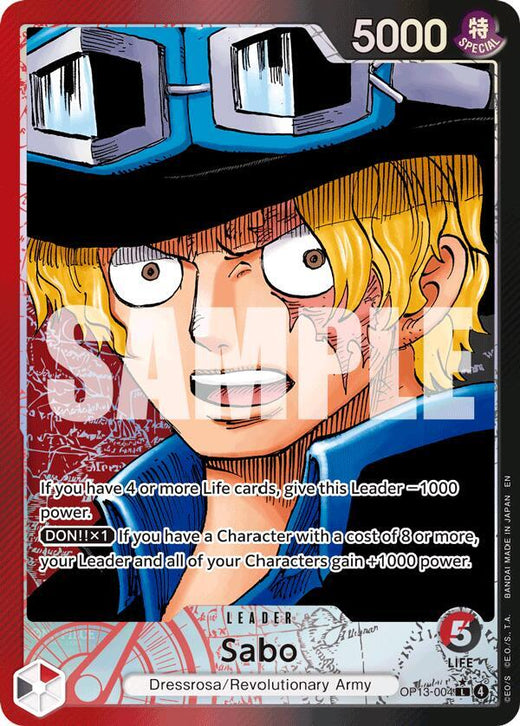 Sabo (004) (Alternate Art) OP13-004 L Foil