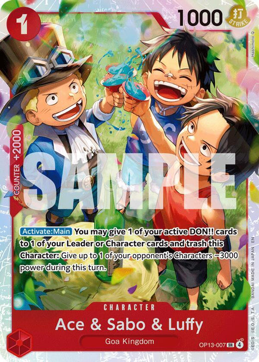 Ace & Sabo & Luffy OP13-007 SR Foil