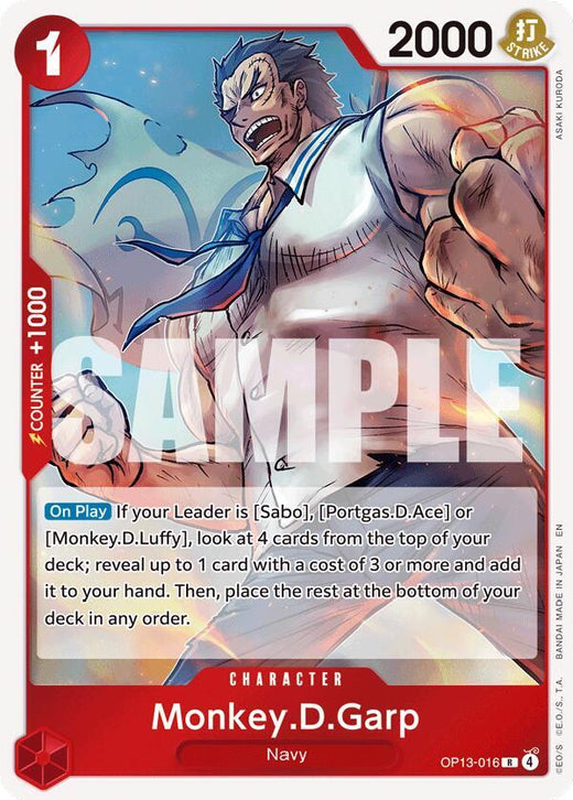 Monkey.D.Garp OP13-016 R Foil