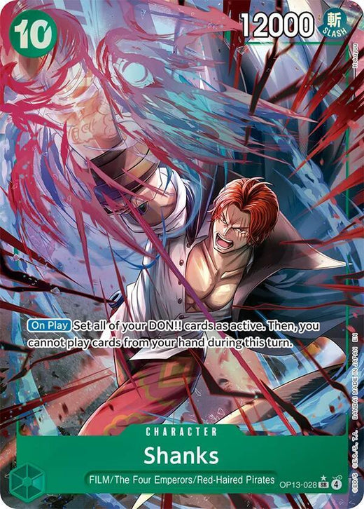 Shanks (028) (Alternate Art) OP13-028 SR Foil