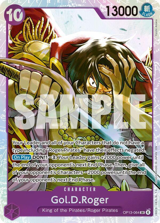 Gol.D.Roger (064) OP13-064 SR Foil