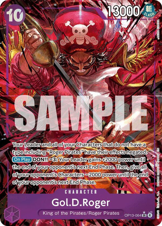 Gol.D.Roger (064) (Alternate Art) OP13-064 SR Foil