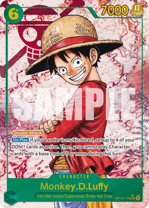 Monkey.D.Luffy (118) (Parallel) OP13-118 SEC Foil