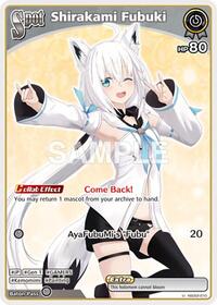 Shirakami Fubuki | SD02: Start Deck: Red Nakiri Ayame | Uncommon | Normal | #hSD02-010