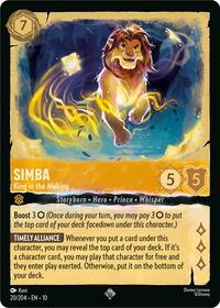 Simba - King in the Making 20/204 Super Rare