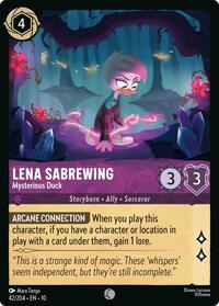 Lena Sabrewing - Mysterious Duck 42/204 Common