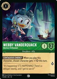 Webby Vanderquack - Mystery Enthusiast 73/204 Common