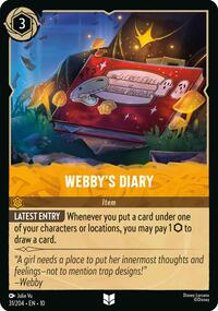 Webby's Diary 31/204 Uncommon