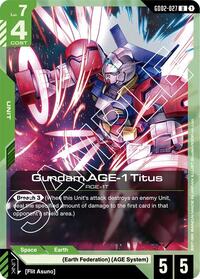 Gundam AGE-1 Titus | Dual Impact | Uncommon | Normal | #GD02-027