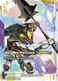 Gundam Barbatos 1st Form (LR++) | Dual Impact | LR++ | Holofoil | #GD02-054