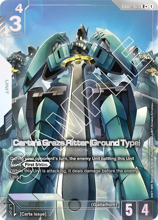 Carta's Graze Ritter (Ground Type) (R+) GD02-073 R+ Holofoil