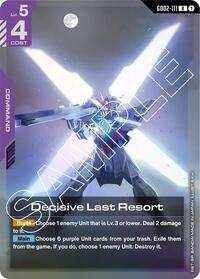 Decisive Last Resort | Dual Impact | Rare | Holofoil | #GD02-111