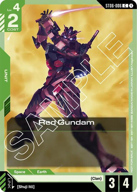 Red Gundam (Boost Kit 01) ST06-006 Common Holofoil