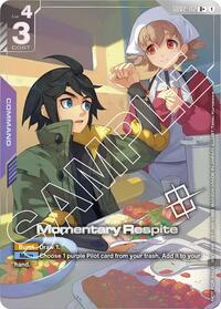 Momentary Respite (Store Tournament Winner Pack 02) | Gundam Promotional Cards | R+ | Holofoil | #GD02-112