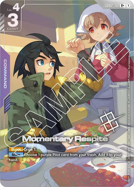 Momentary Respite (Store Tournament Winner Pack 02) GD02-112 R+ Holofoil