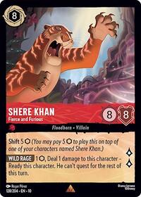 Shere Khan - Fierce and Furious 128/204 Rare