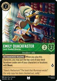Emily Quackfaster - Level-Headed Librarian 80/204 Uncommon