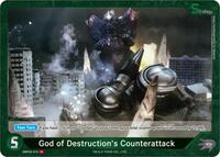 God of Destruction's Counterattack | Booster Set 2: G: Monsters Raid Again | R | Foil | #EBP02-072
