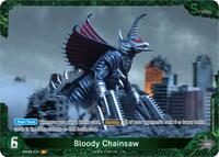 Bloody Chainsaw | Booster Set 2: G: Monsters Raid Again | P | Foil | #EBP02-073+