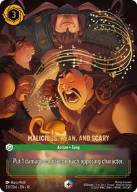 Malicious, Mean, and Scary (Enchanted) 231/204 Enchanted Holofoil