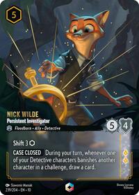 Nick Wilde - Persistent Investigator (Enchanted) 239/204 Enchanted Holofoil