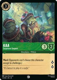 Kaa - Suspicious Serpent 72/204 Common