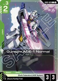 Gundam AGE-1 Normal (GD02-029) (GD02 Release Event) | Gundam Promotional Cards | Common | Holofoil | #GD02-029